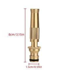 Adjustable Brass Hose Nozzle for Car Washing & Garden Watering