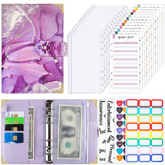 PU Leather Budget Binder Money Organizer Cash Envelopes