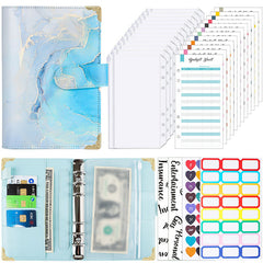 PU Leather Budget Binder Money Organizer Cash Envelopes
