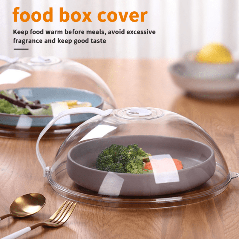 Splatter Guard Microwave Oven Cover Heat Resistant Transparent Food Protector