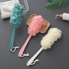 Long Handle Mesh Bath Brush Exfoliating Massage Sponge