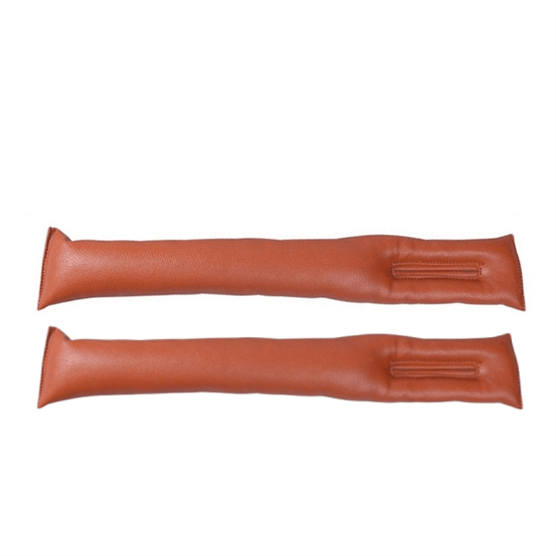 2pcs Car Seat Gap Filler Soft Pad Leak-proof PU Side Seam Plug