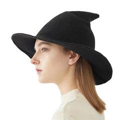 Knitted Halloween Witch Hat Pointed Cap Party Cosplay Wizard Hat