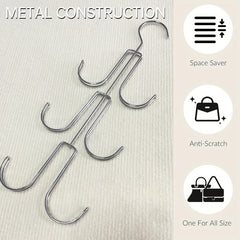 2pcs Purse Organizer Closet Metal Holder For Handbags Belts Scarves Totes