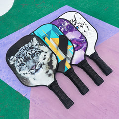 Purple Butterfly Pickleball Paddle Set Carbon Fiber Racket Pickleball Racket Set