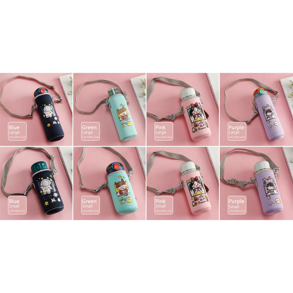 Cartoon Water Bottle Cover Insulated Bag Cup Pouch