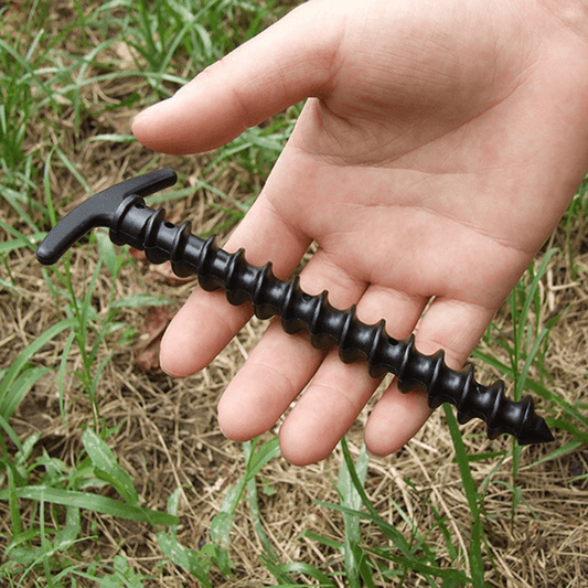 10pcs Tent Canopy Ground Nails Screw Anchor Stakes For Camping