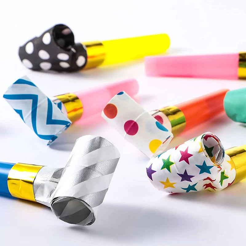 20pcs Colorful Noisemakers for Fun Birthday Parties