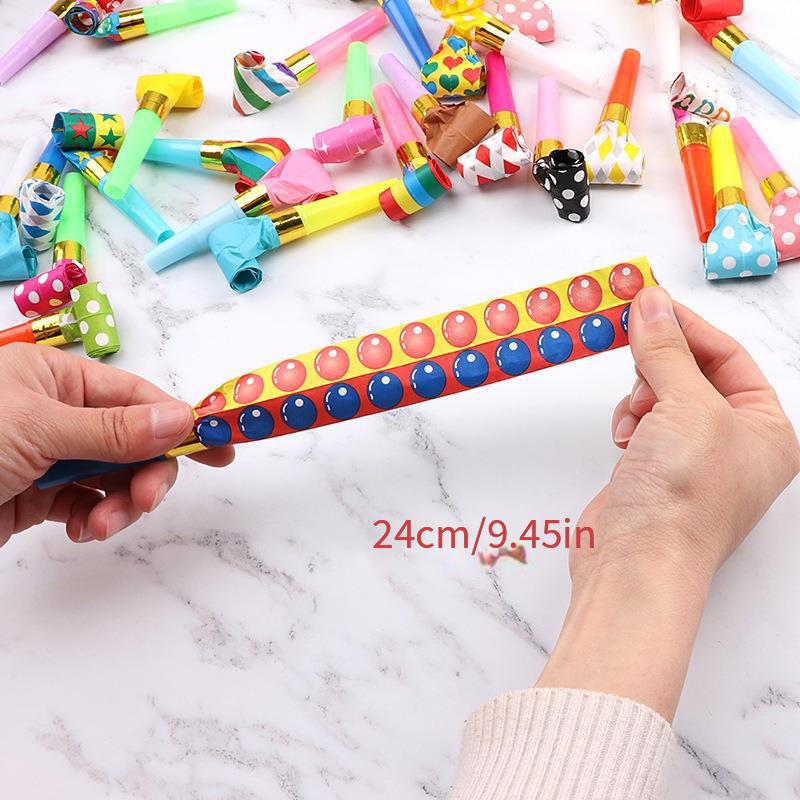 20pcs Colorful Noisemakers for Fun Birthday Parties