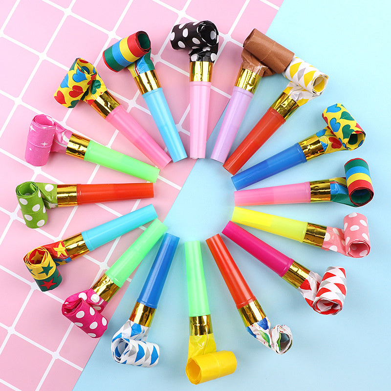 20pcs Colorful Noisemakers for Fun Birthday Parties