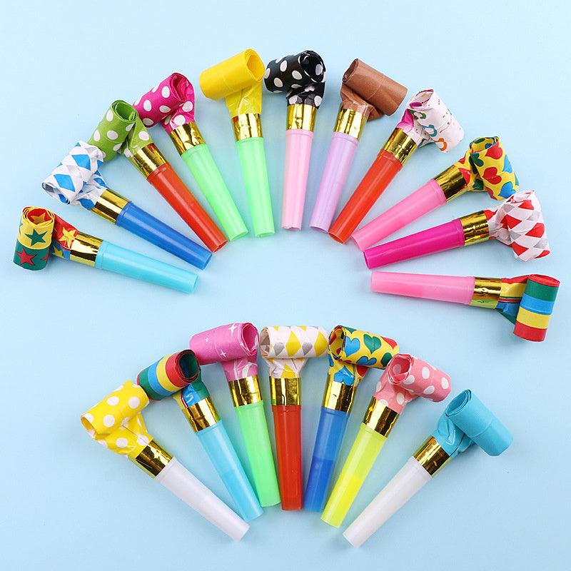 20pcs Colorful Noisemakers for Fun Birthday Parties