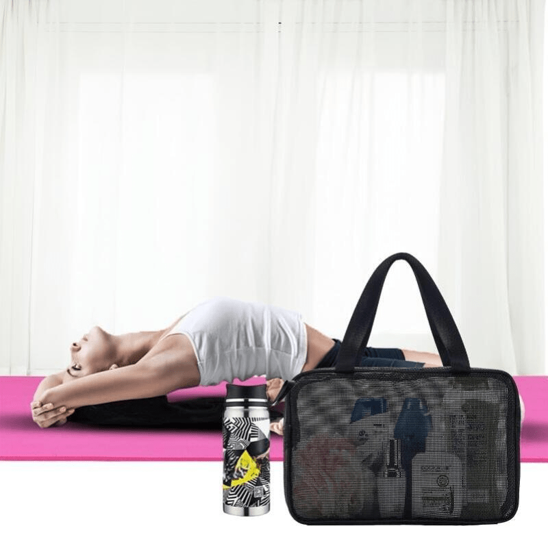 Portable Mesh Shower Caddy Bag Organizer for Bathroom College Dorm Camp Gym