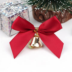 10pcs Christmas Tree Bows Clock Home Garden Decorations