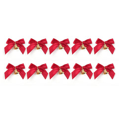 10pcs Christmas Tree Bows Clock Home Garden Decorations