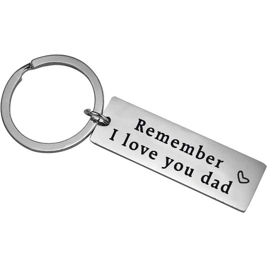 I Love You Dad Keychain Birthday Christmas Gift For Papa Father Men