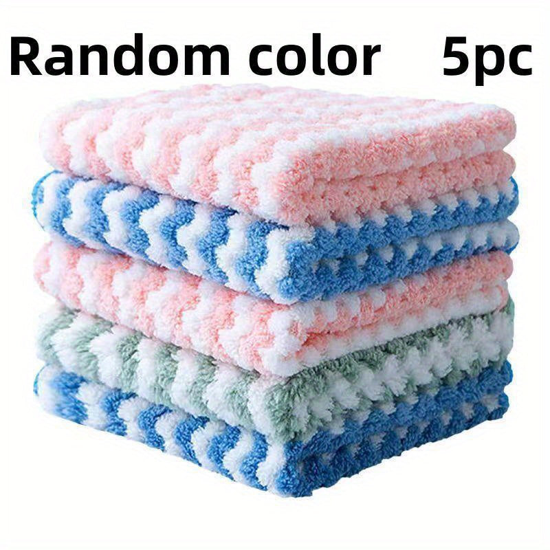10pcs Cleaning Rags Scouring Pads Dishcloths Thickened Dishcloths