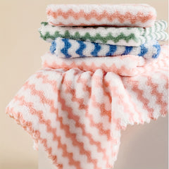 10pcs Cleaning Rags Scouring Pads Dishcloths Thickened Dishcloths