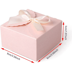 10pcs Pink Gift Boxes With Ribbons Ideal for Weddings & Baby Showers
