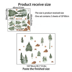 Tree Decal PVC Wall Sticker Removable Home Decoration