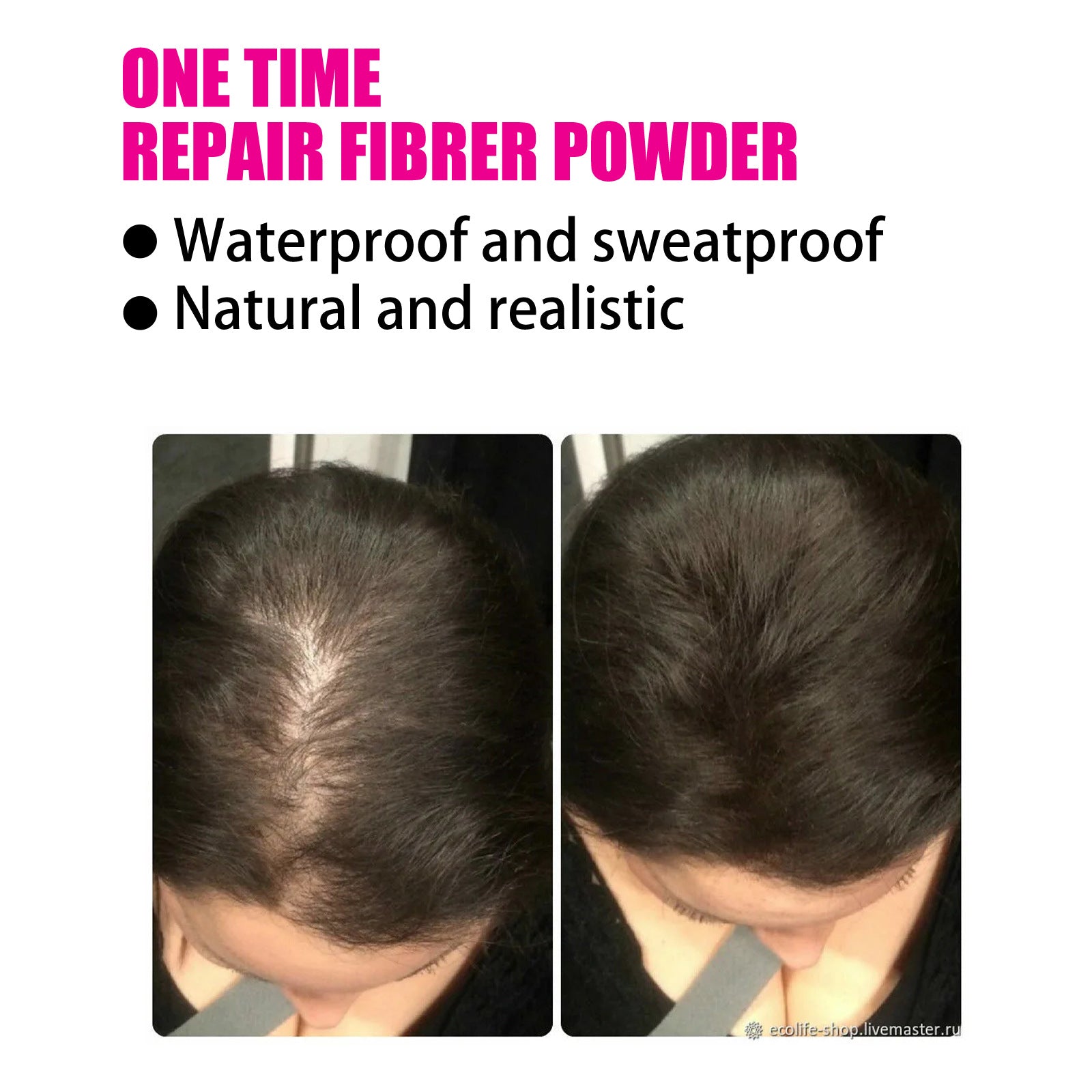 Fluffy Secret Hair Fiber Powder Long Lasting Volume Booster