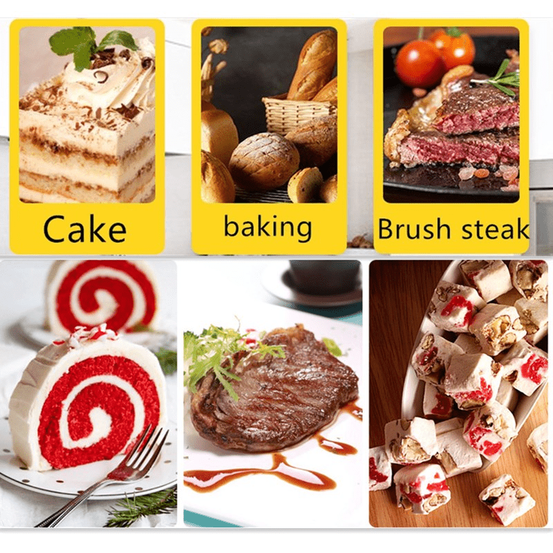 3pcs Baking Brush Set Silicone Cooking Supplies
