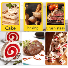 3pcs Baking Brush Set Silicone Cooking Supplies