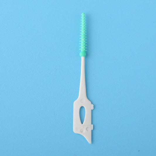 200pcs Soft Adhesive Tooth Gap Brush Gingival Massage Brush