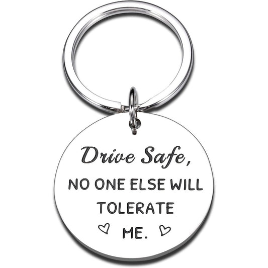 Personalized Round Keychain - Boyfriend Birthday Gift