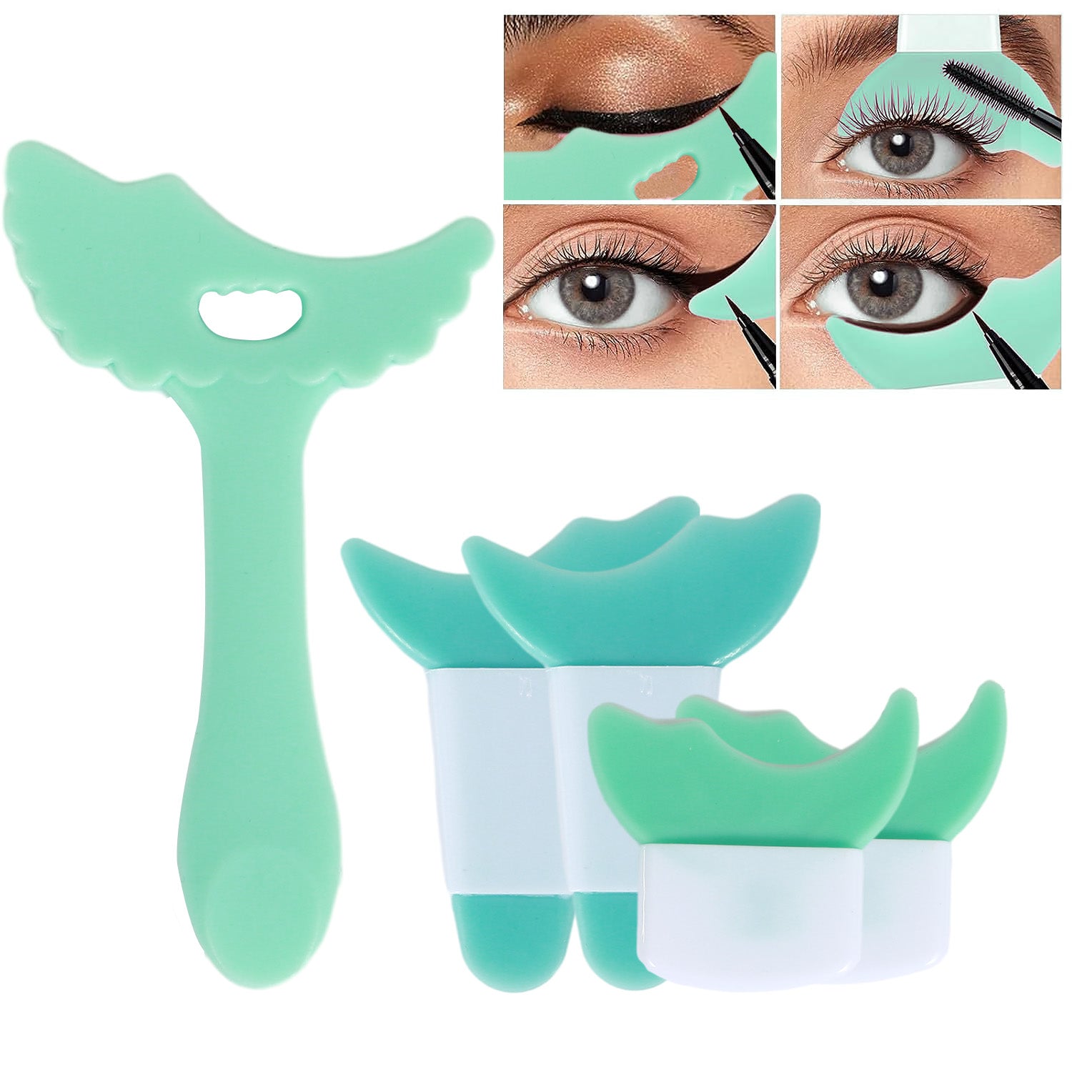 5pcs Winged Eyeliner Stencil Makeup Tool Set