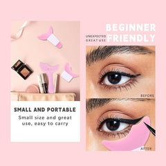 5pcs Winged Eyeliner Stencil Makeup Tool Set