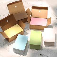 100 Sheets Blank Colorful Card Graffiti Bookmark Message Card