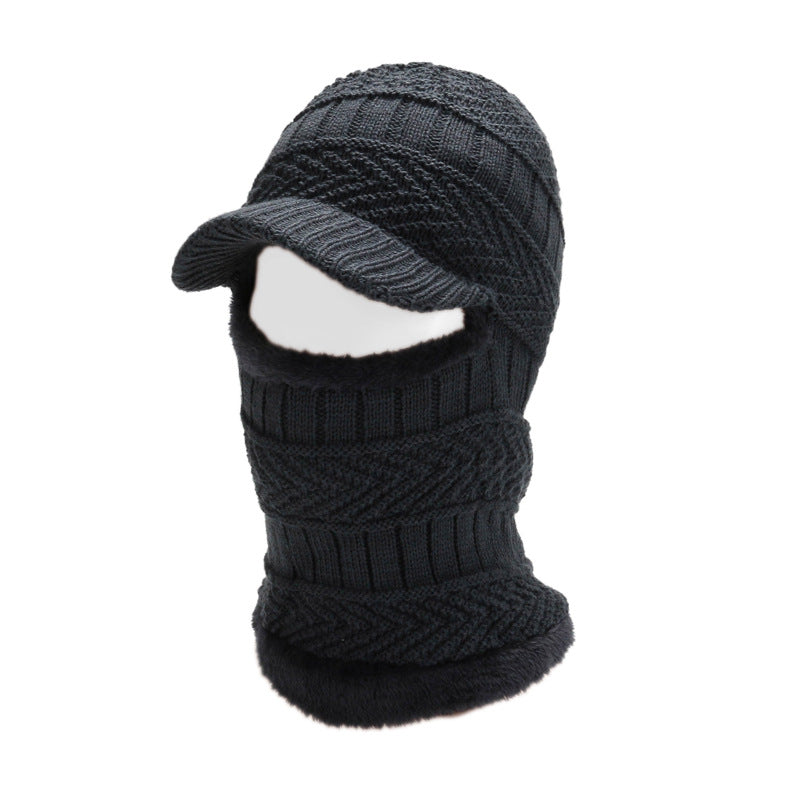 Outdoor Windproof Knitted Hat & Neck Scarf for Cycling