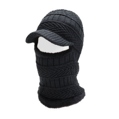 Outdoor Windproof Knitted Hat & Neck Scarf for Cycling