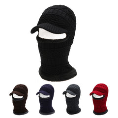 Outdoor Windproof Knitted Hat & Neck Scarf for Cycling