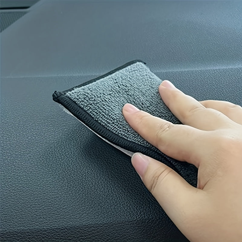 Car Interior Fleece Scrubbing Sponge Set Microfiber Towel Wax Sponge