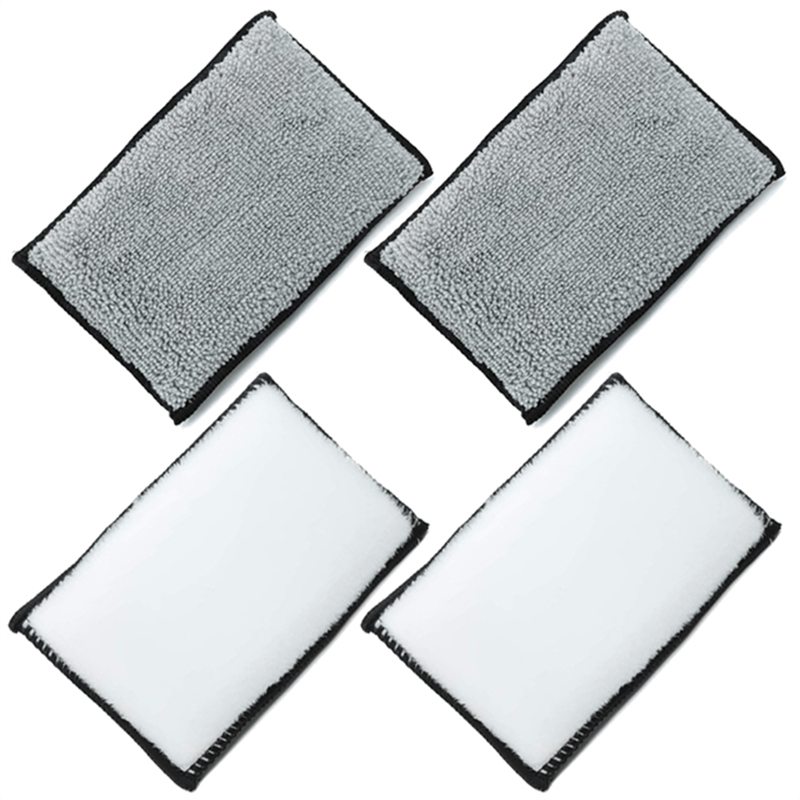 Car Interior Fleece Scrubbing Sponge Set Microfiber Towel Wax Sponge