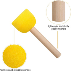 30pcs Round Sponge Brush Set for Acrylic Painting