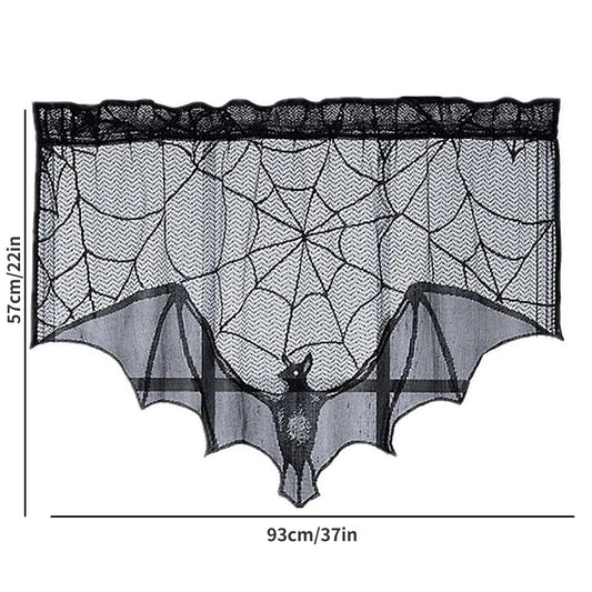 Halloween Bat Lace Spider Web Decoration Indoor Outdoor Holiday