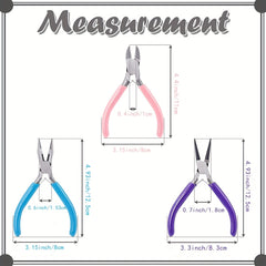 Jewelry Making Pliers Set Chain Nose Round Nose Thread Cutting Pliers