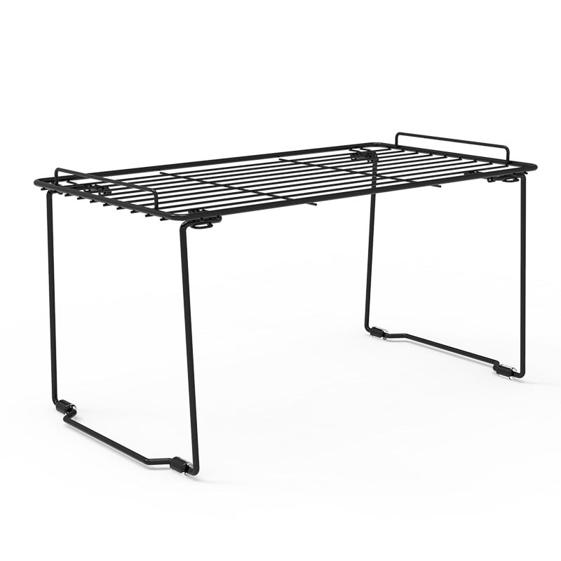1pc Foldable Stackable Iron Kitchen Cabinet Storage