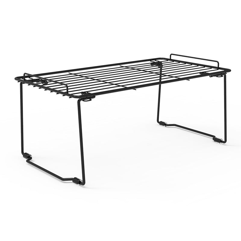 1pc Foldable Stackable Iron Kitchen Cabinet Storage