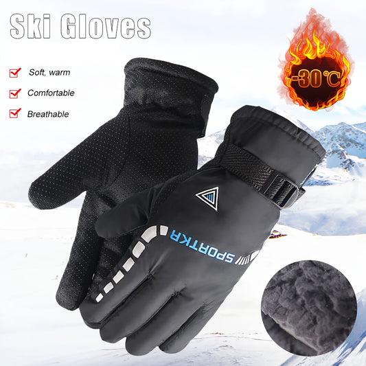 Winter Warm Mittens Outdoor Anti-skid Motorcycle Riding Mittens