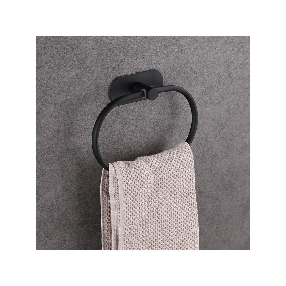 Stainless Steel Towel Ring Oval Shaped Towel Bar Shower Towel Rack