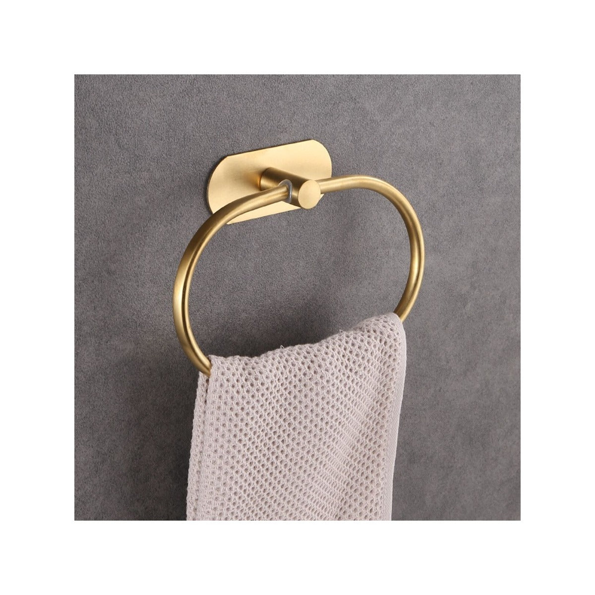 Stainless Steel Towel Ring Oval Shaped Towel Bar Shower Towel Rack