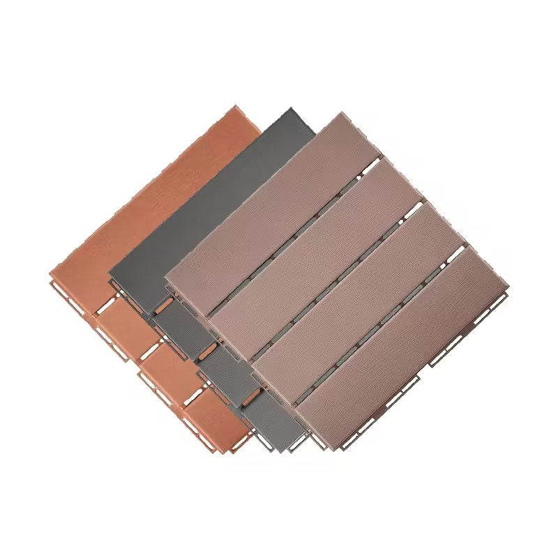 8pcs Outdoor Plastic Self-Splicing Floor for Balcony Terrace Courtyard