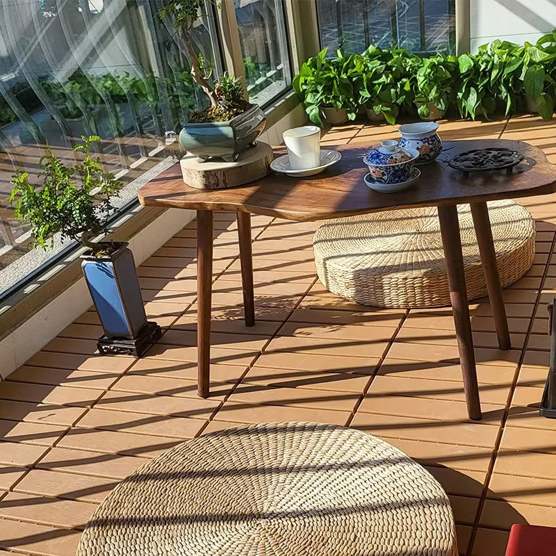 8pcs Outdoor Plastic Self-Splicing Floor for Balcony Terrace Courtyard