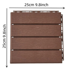 8pcs Outdoor Plastic Self-Splicing Floor for Balcony Terrace Courtyard