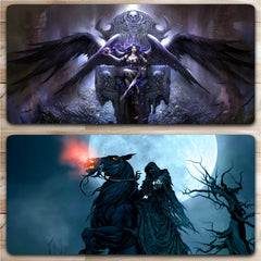 Fantasy Magic Demons And Skull Mouse Pad Extended Large Computer Keyboard Pad