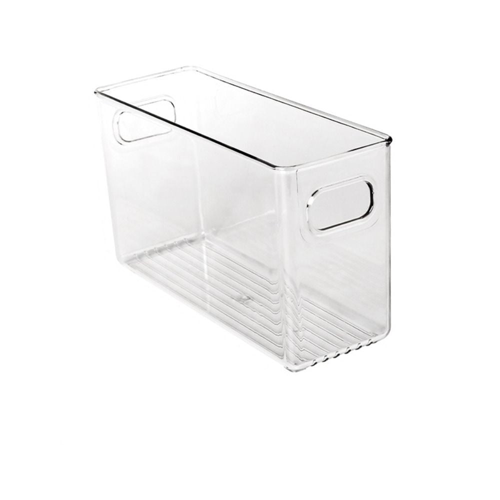 Stackable Fridge Bin Clear Organizer with Handle