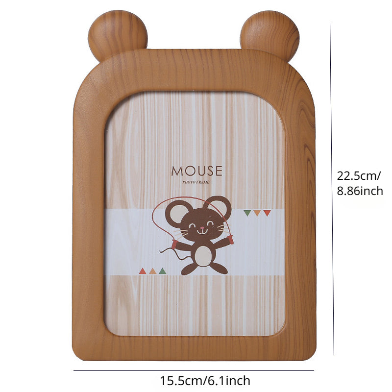 Newborn Baby Picture Frame 7" Crown Animal Photo Frame